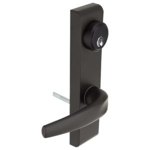 Narrow Stile / Cross Bar Exit Device Keyed / Entry Function Lever Trim